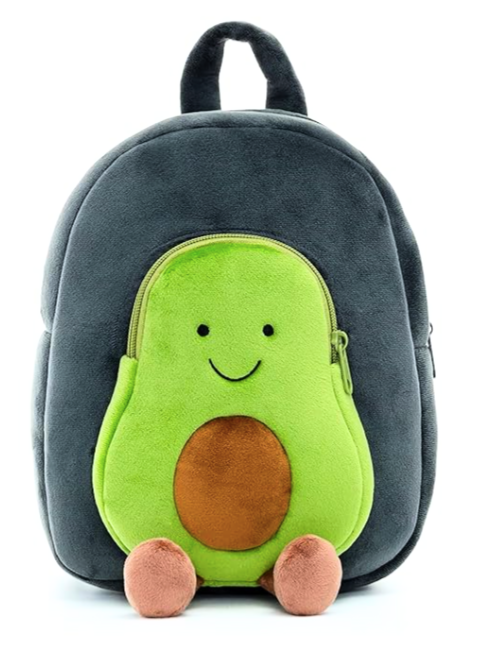 Avacado Soft Plush Kids Backpack