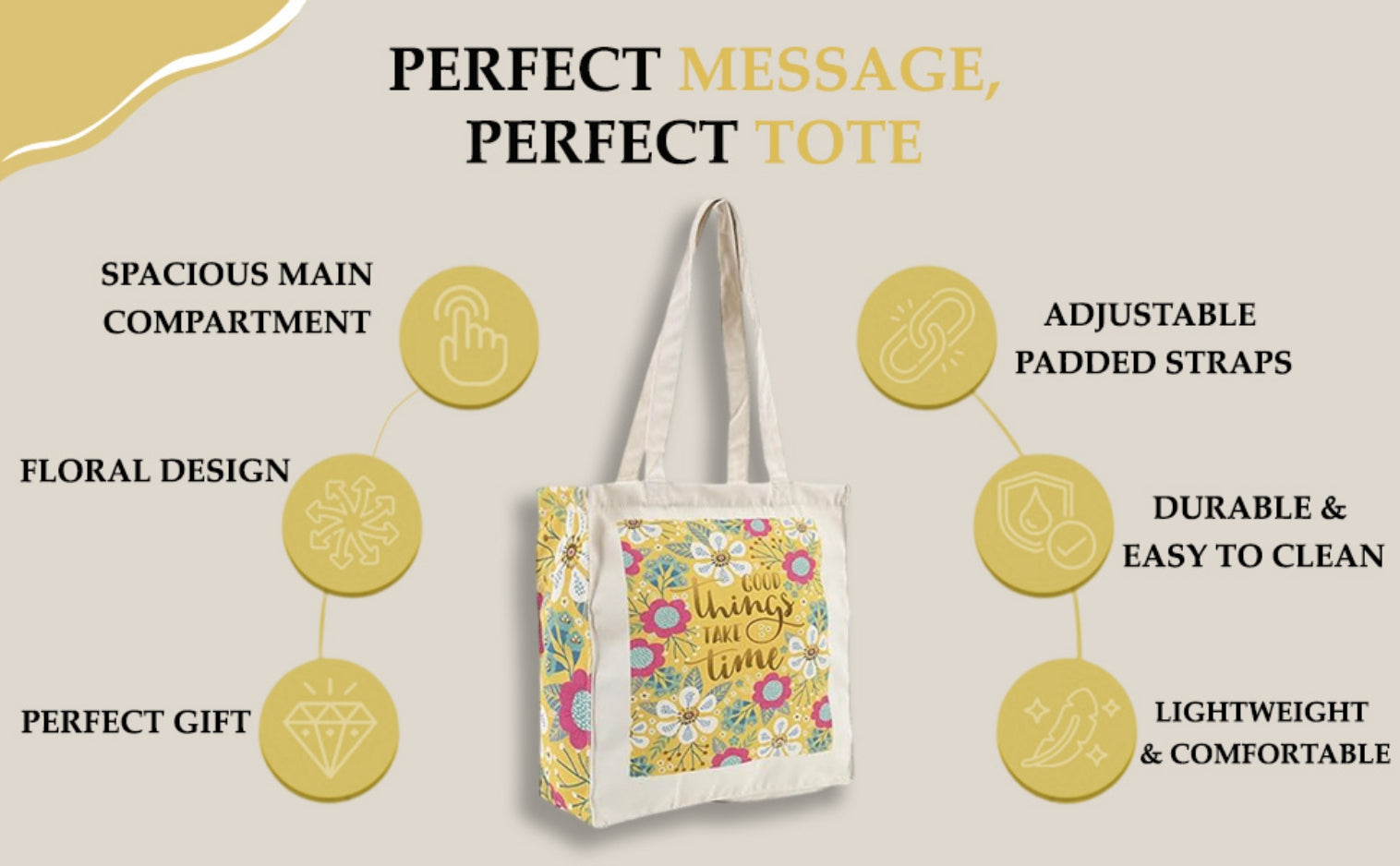 Good Things Take Time - Box Tote Bag