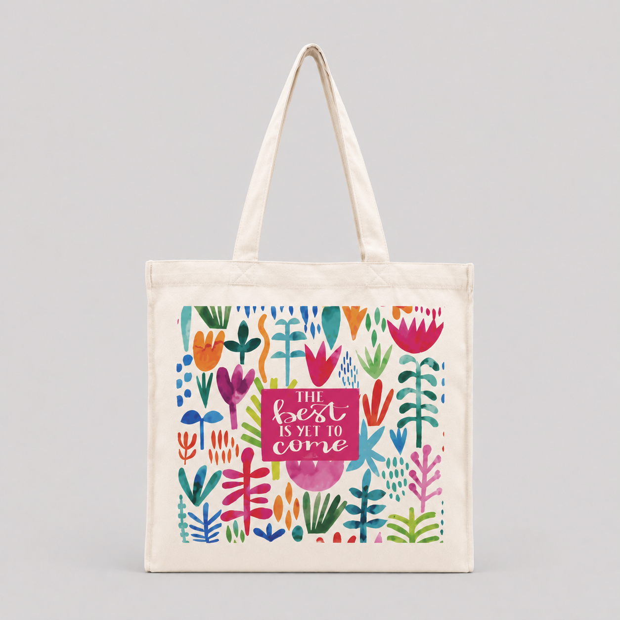 The Best Is Yet To Come - Box Tote Bag — image 1