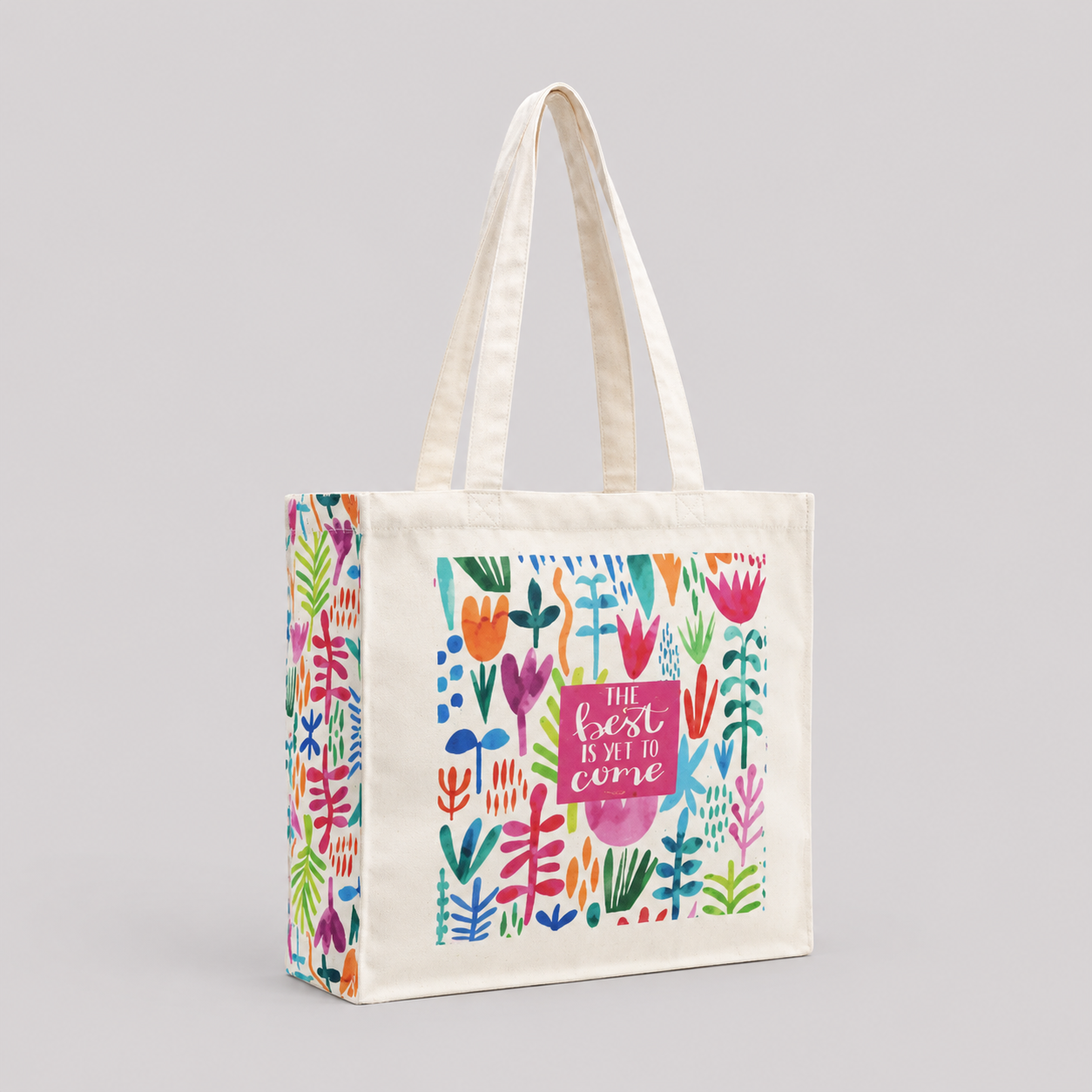 The Best Is Yet To Come - Box Tote Bag — image 2