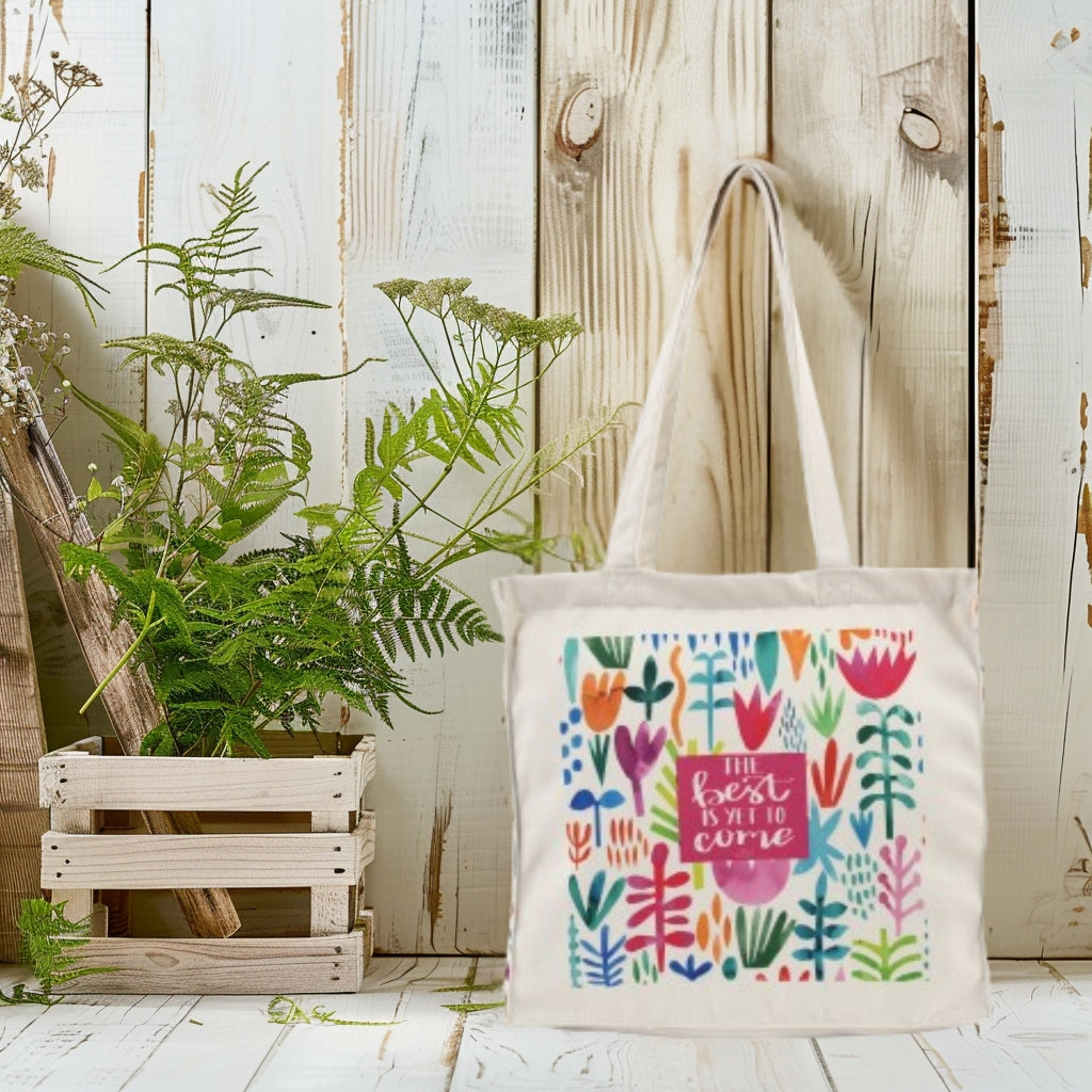 The Best Is Yet To Come - Box Tote Bag — image 3