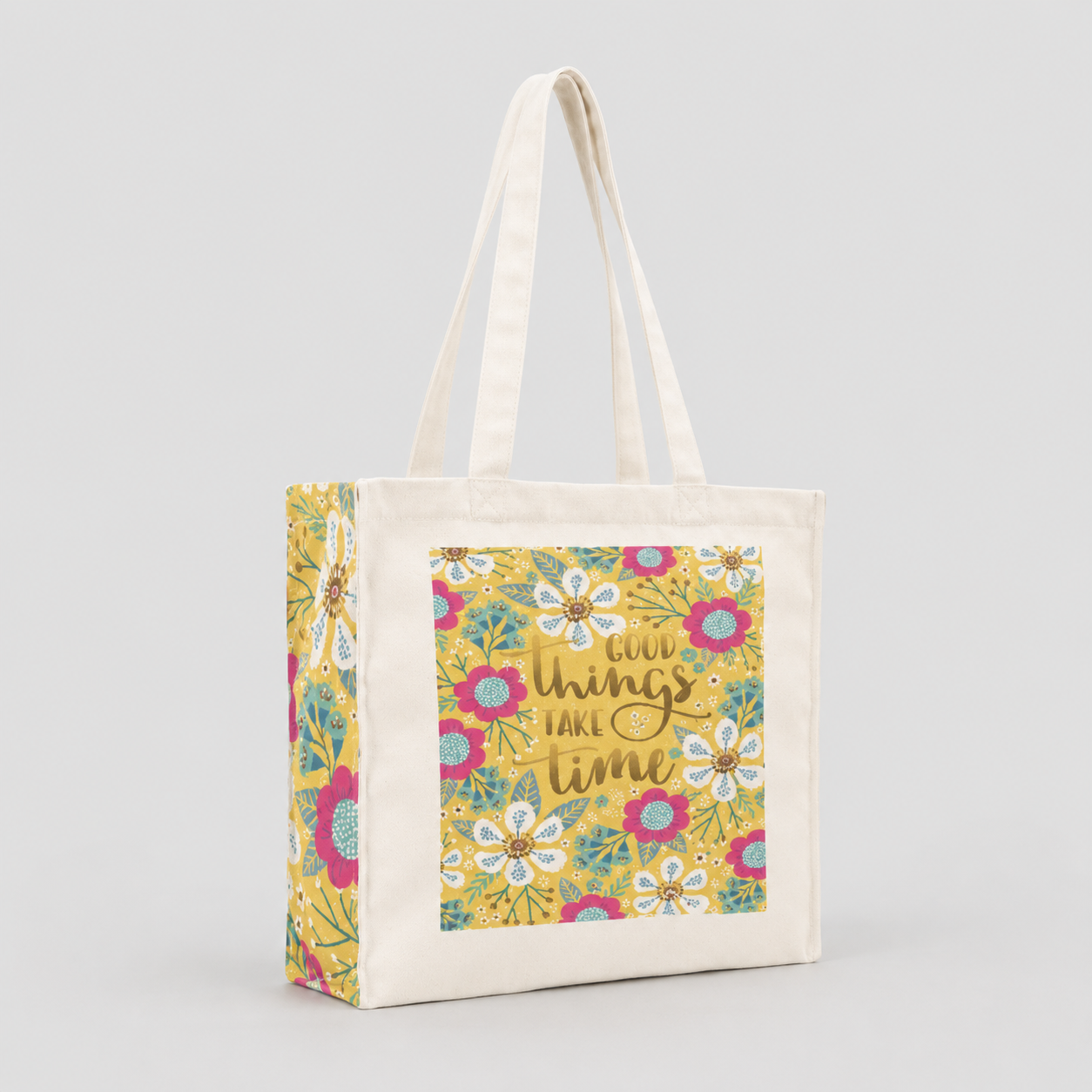 Good Things Take Time - Box Tote Bag — image 2