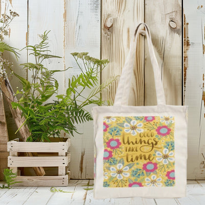 Good Things Take Time - Box Tote Bag — image 3