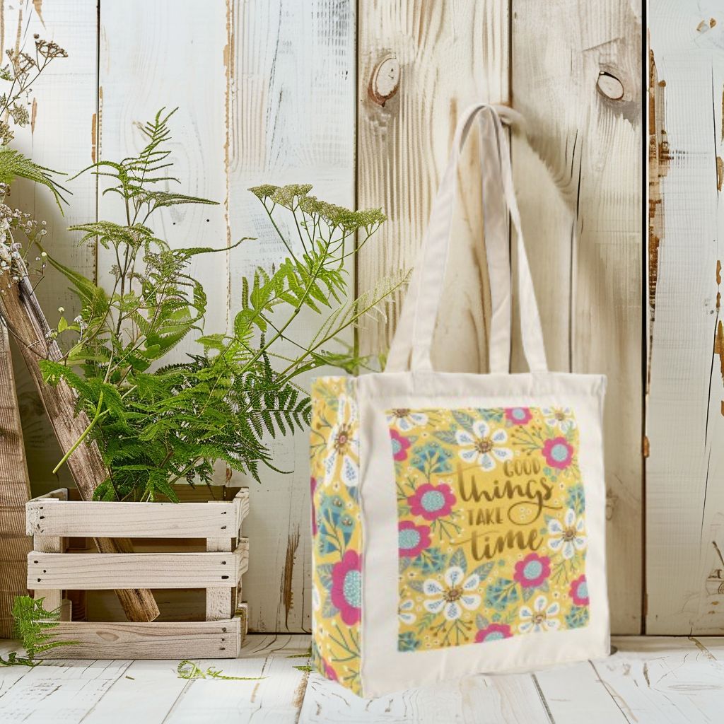 Good Things Take Time - Box Tote Bag — image 4