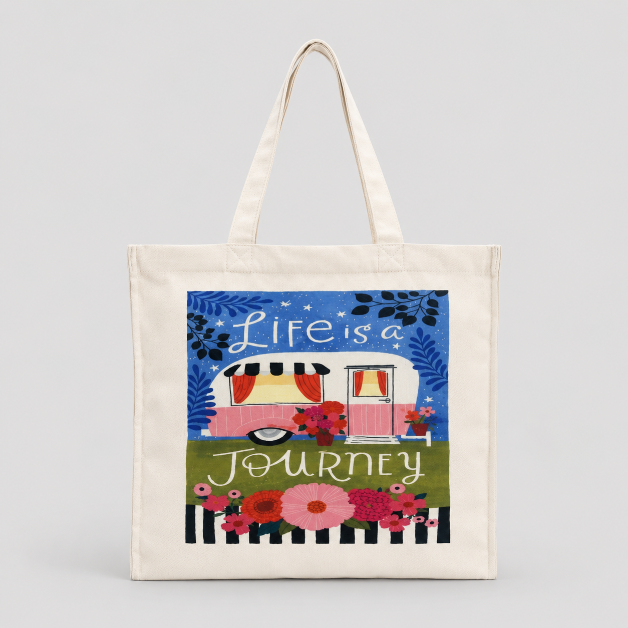 Life Is A Journey - Box Tote Bag — image 1