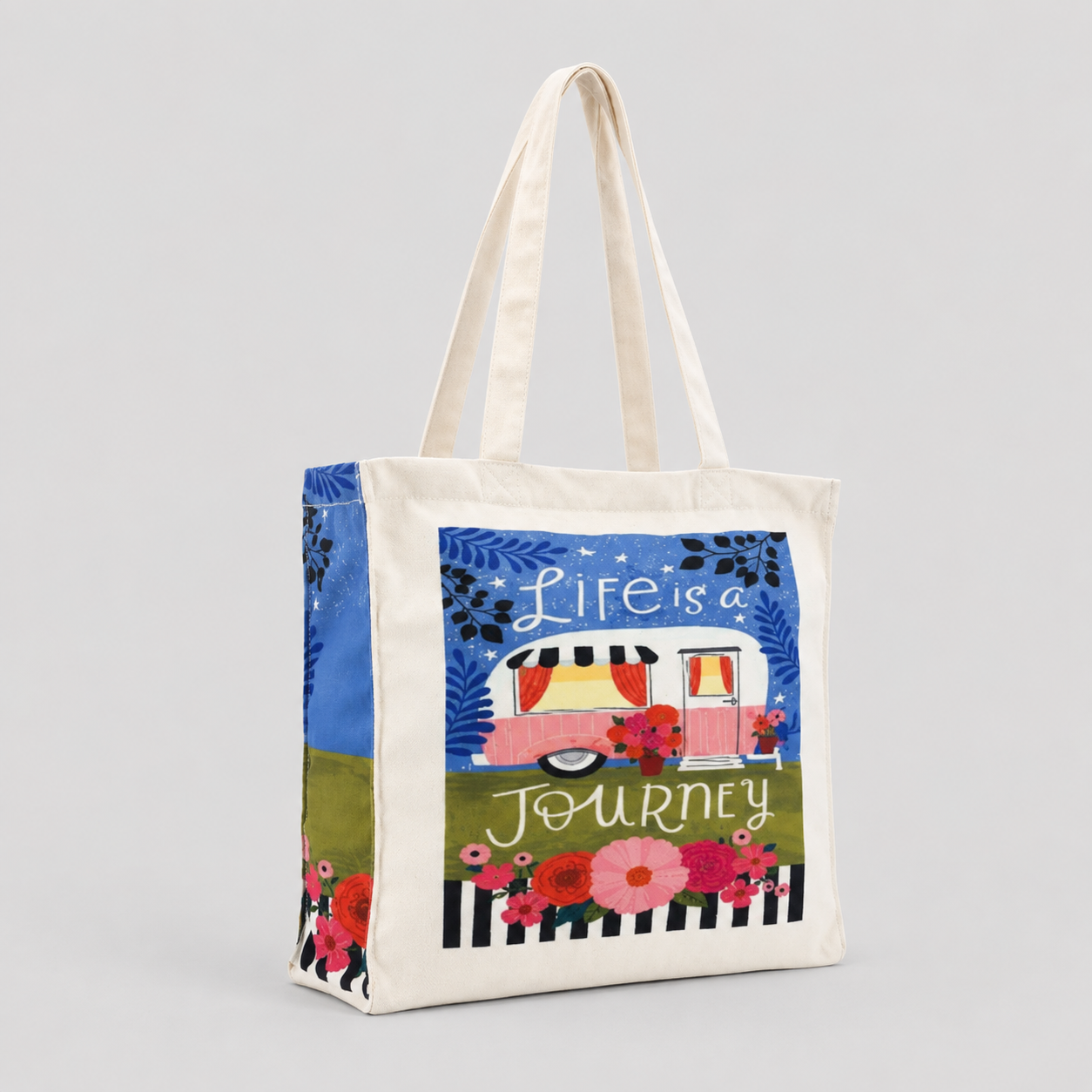 Life Is A Journey - Box Tote Bag — image 2