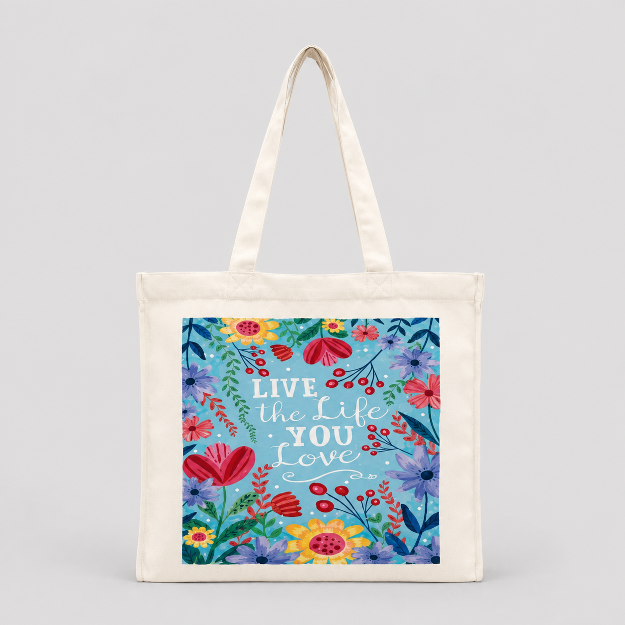Live The Life You Love - Box Tote Bag — image 1