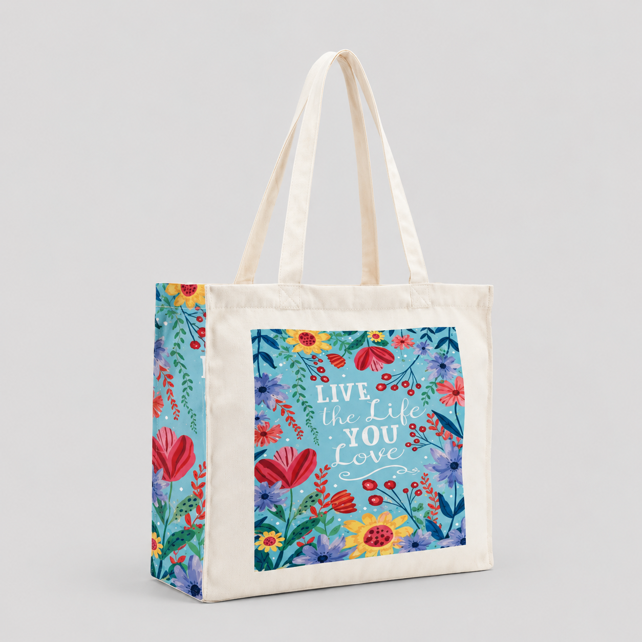 Live The Life You Love - Box Tote Bag — image 2