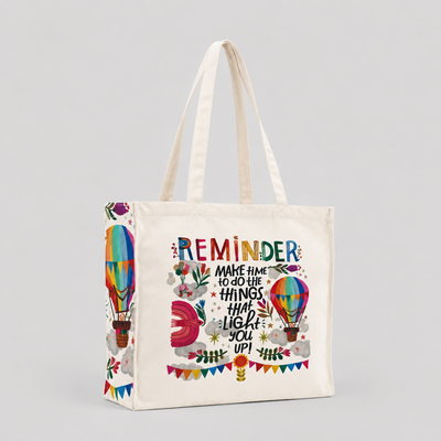 Reminder Make Time To Do Things - Box Tote Bag — image 2