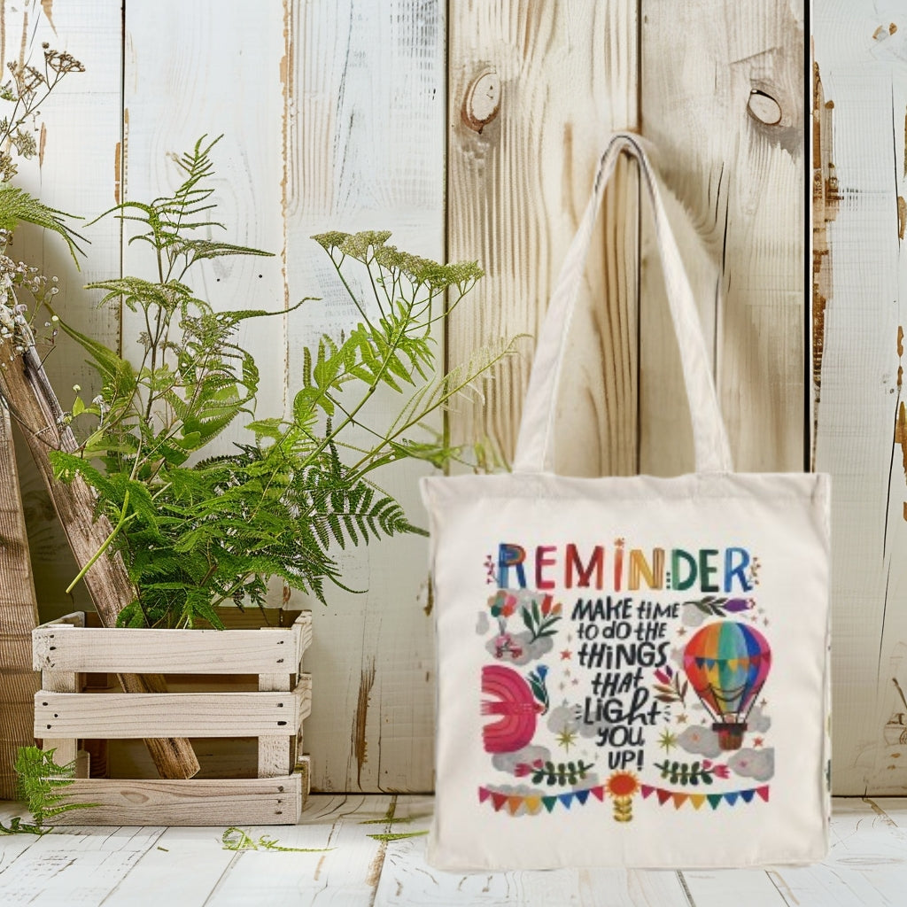 Reminder Make Time To Do Things - Box Tote Bag — image 3