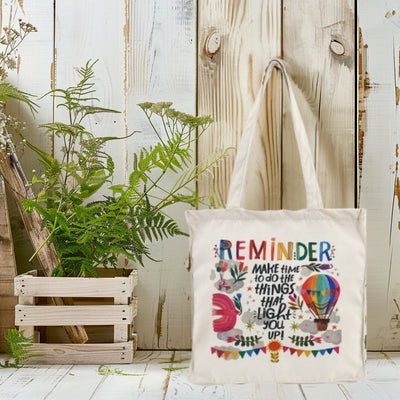 Reminder Make Time To Do Things - Box Tote Bag — image 3