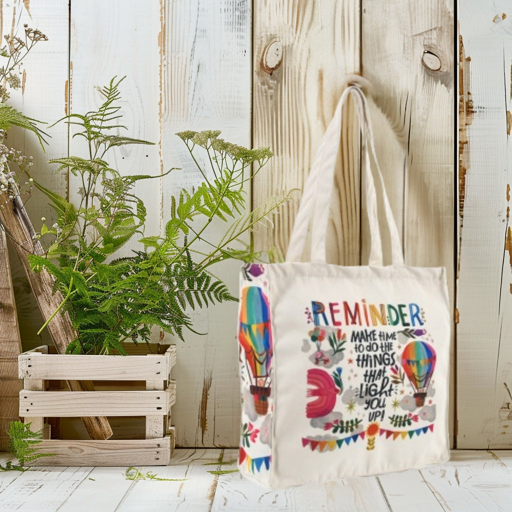 Reminder Make Time To Do Things - Box Tote Bag — image 4