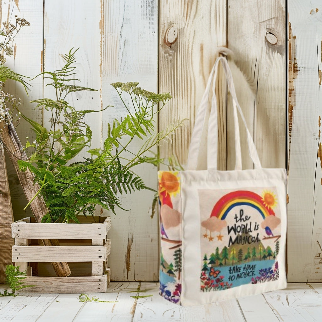The World Is Magical - Box Tote Bag — image 4