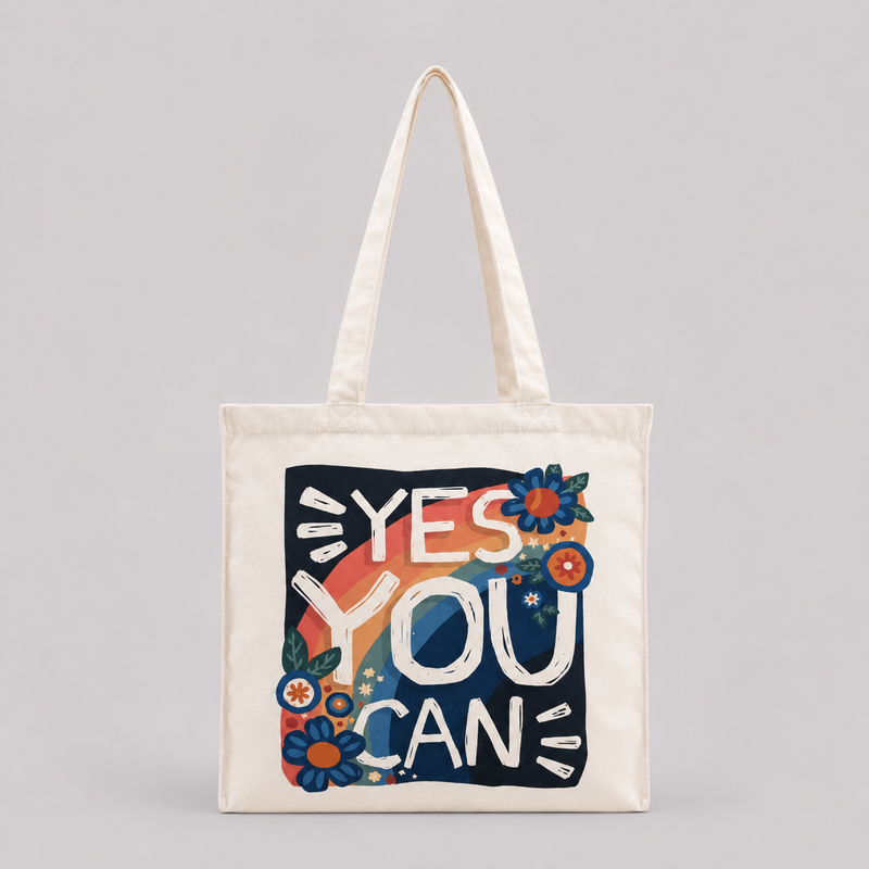 Yes You Can - Box Tote Bag — image 1