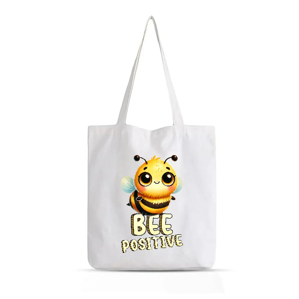 Bee Positive - Printed Tote Bag