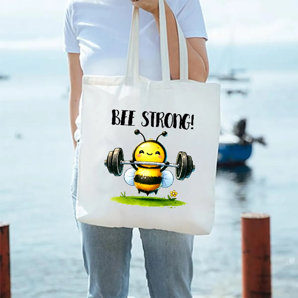 Bee Strong - Printed Tote Bag