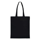 Black Canvas Tote Bag With Lion Print