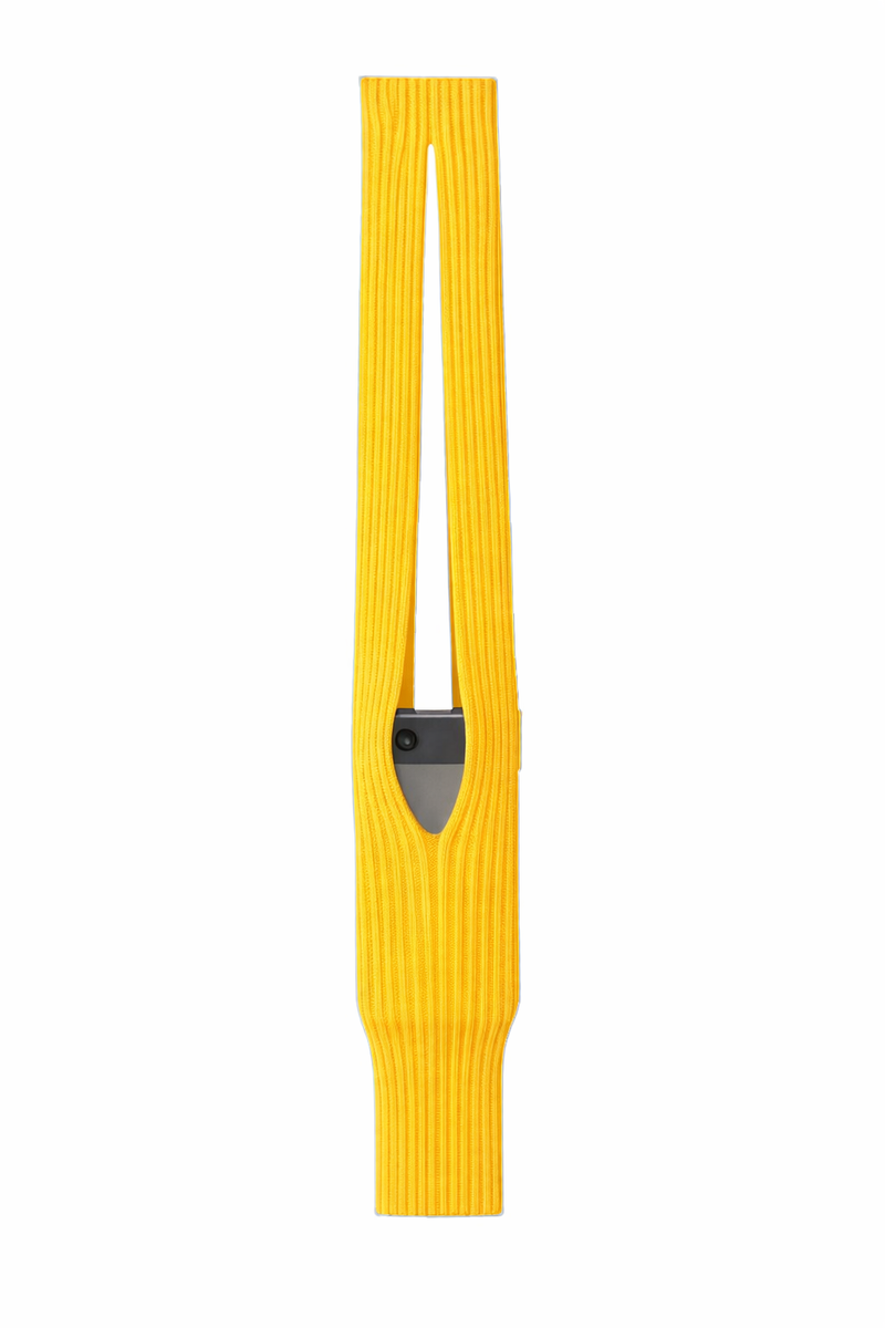 Knitted Stretchable Sling Crossbody Sling - Yellow