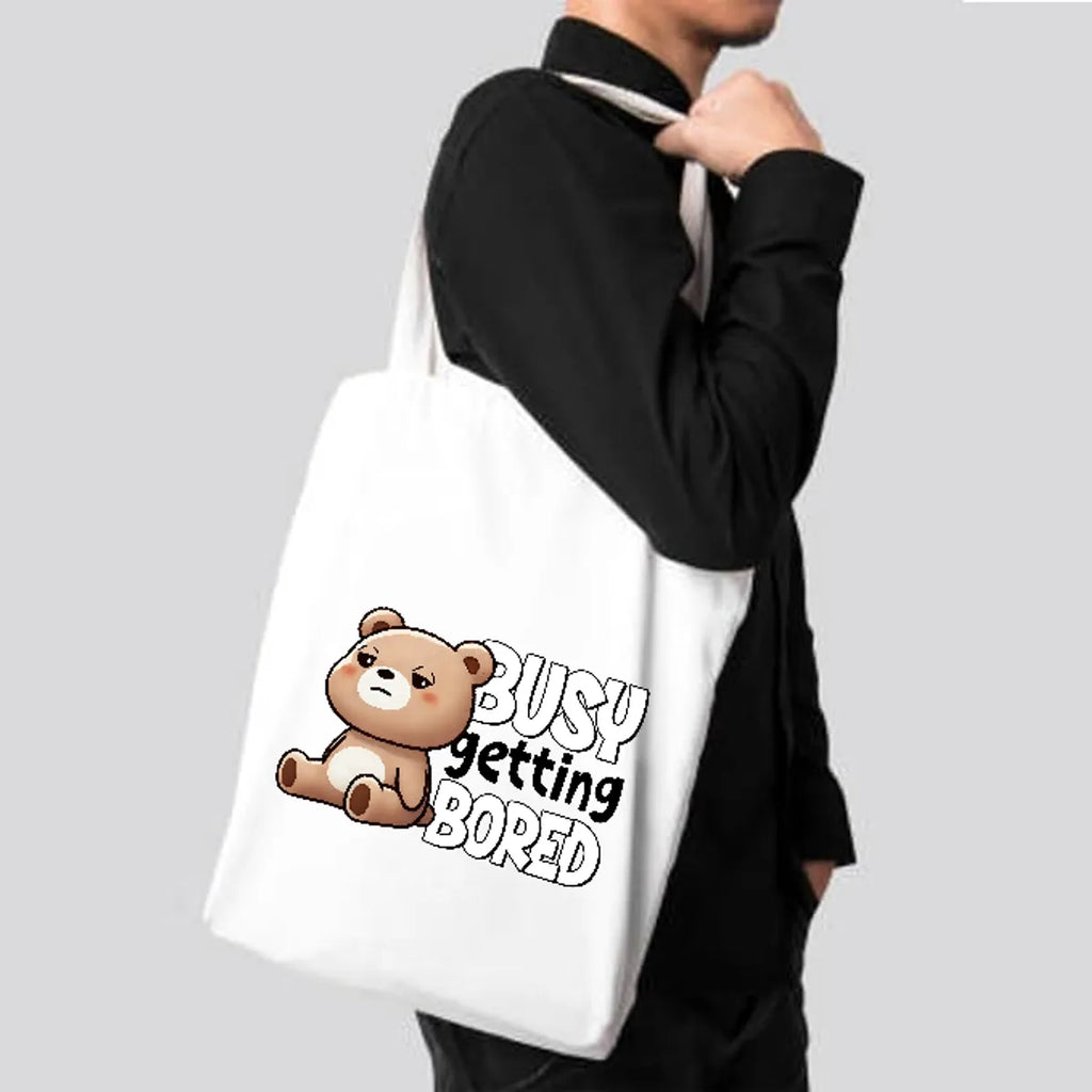Busy Getting Bored - Printed Tote Bag