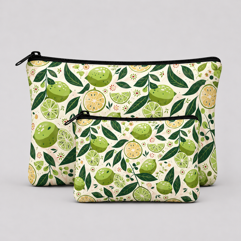 Citrus Botanical Pouch Pouch Set Of 2 Pieces