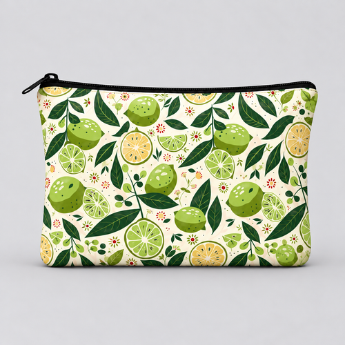 Citrus Botanical Pouch Pouch Set Of 2 Pieces