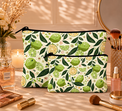 Citrus Botanical Pouch Pouch Set Of 2 Pieces