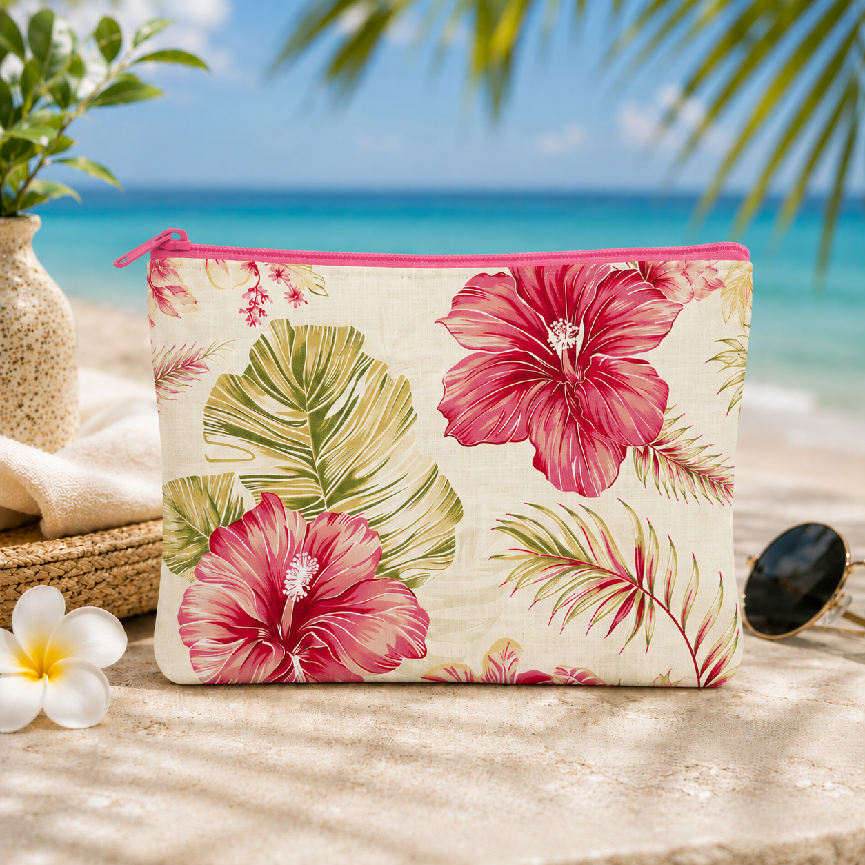 Floral Pouch Set Of 2 Pieces