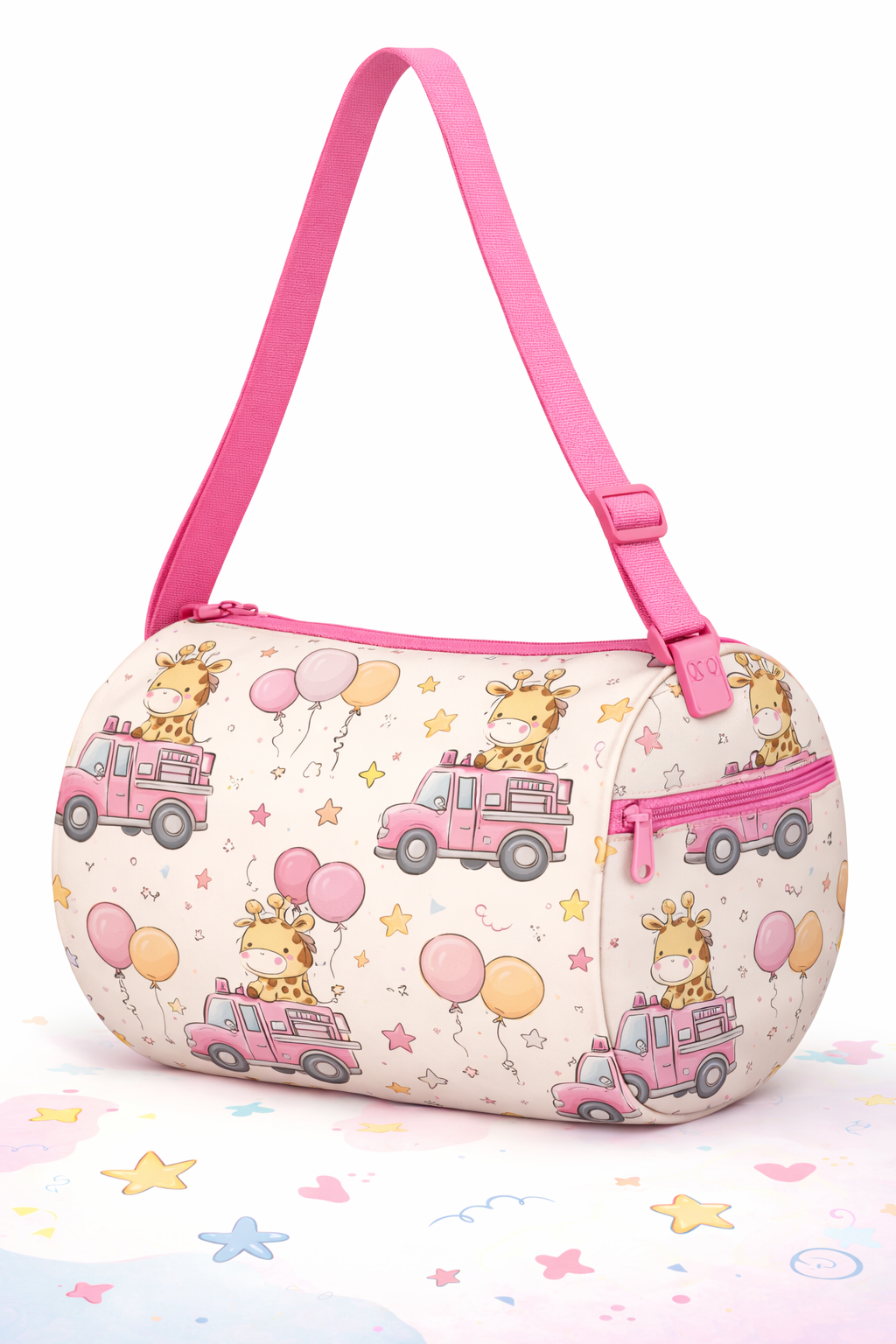 Kids Duffle Bag Giraffe & Balloons