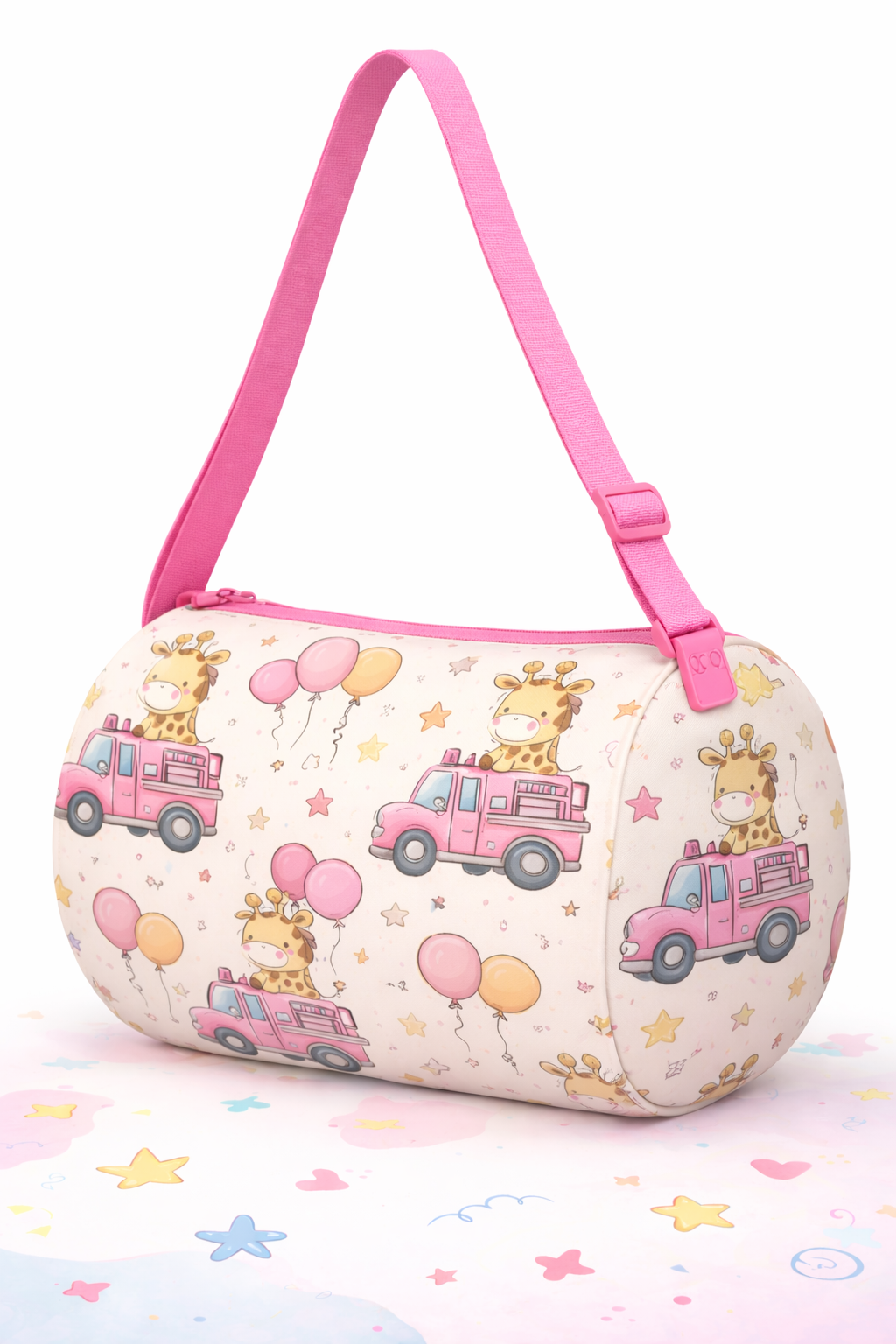 Kids Duffle Bag Giraffe & Balloons