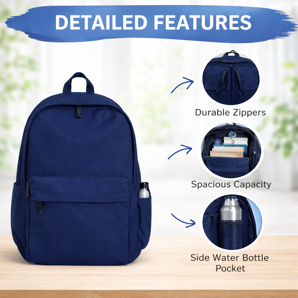Navy Edition Backpack Designed for Everyday Hustle