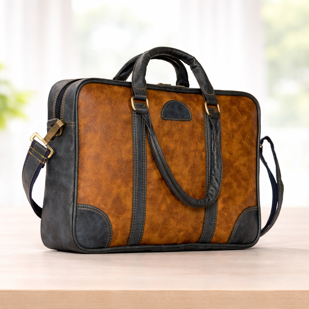 Vintage Leather Laptop Bag – Timeless Style with Modern Utility