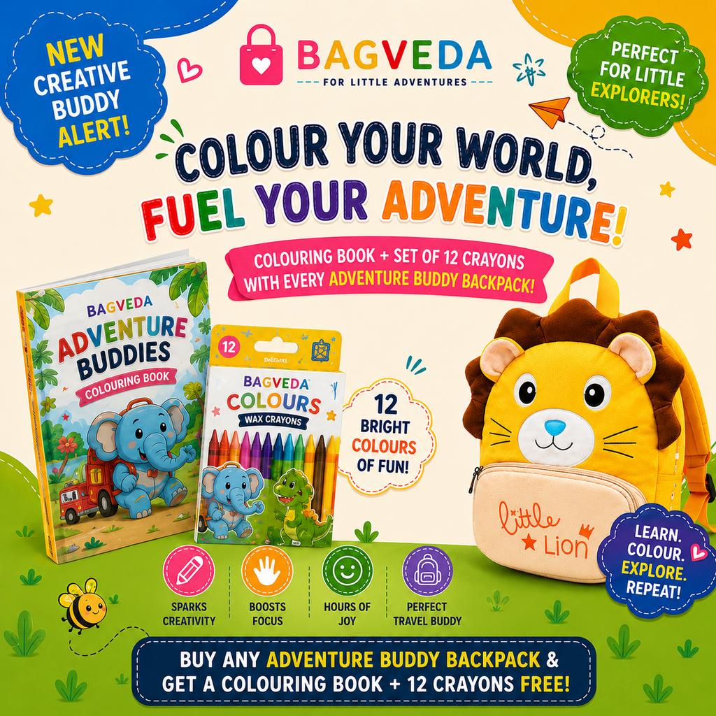 Color Your World  - Bagveda Adventure Book & Crayons