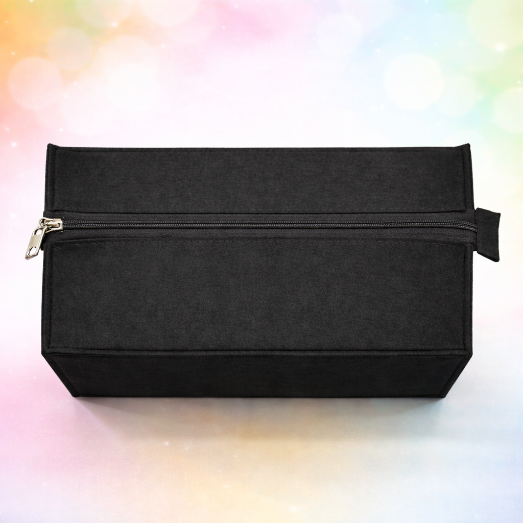 Charming Felt Gifting Bag with Pom-Pom Detailing - Black & White (Set of 2)