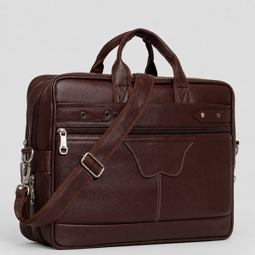 Classic Brown Office Laptop Bag