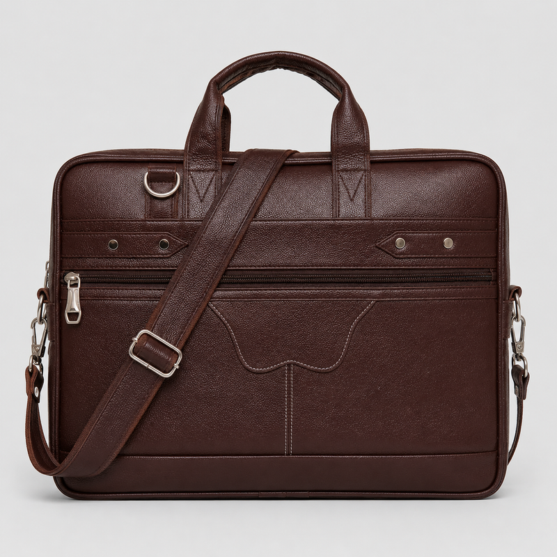 Classic Brown Office Laptop Bag