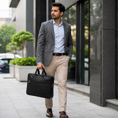 Premium Black Laptop Bag – Sleek & Durable