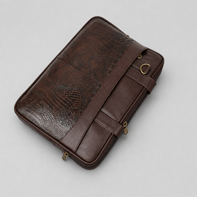 Vintage Brown  Leather Laptop Bag – Timeless Style with Modern Utility