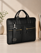Premium Black  Laptop Briefcase – Smart, Structured & Professional
