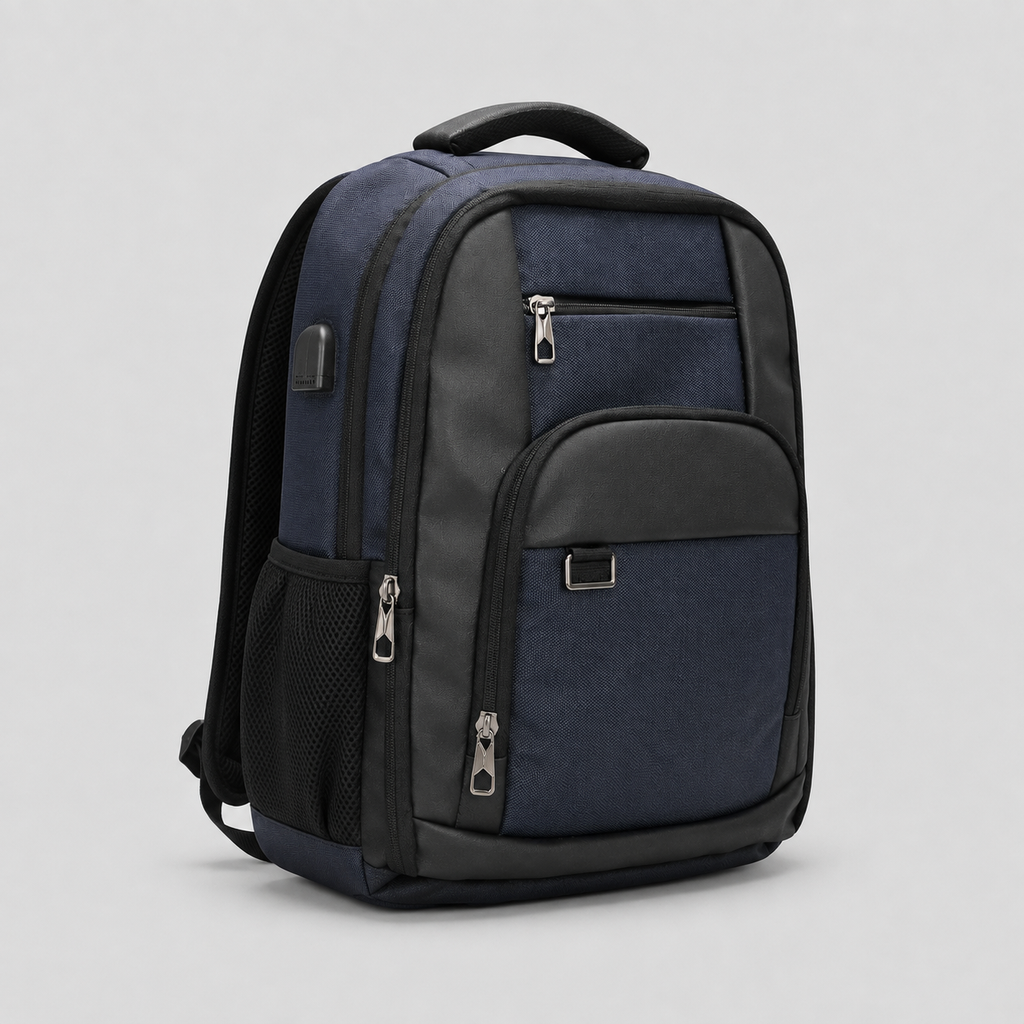 Urban Edge Navy Blue Backpack