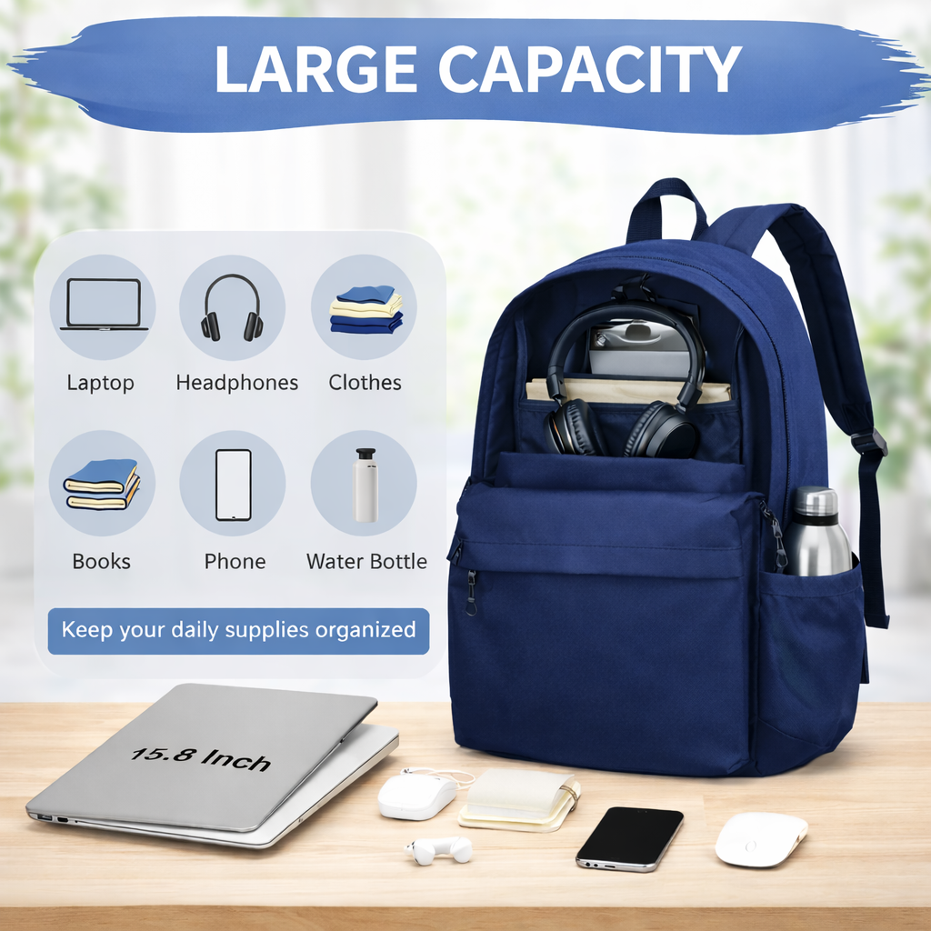 Navy Edition Backpack Designed for Everyday Hustle