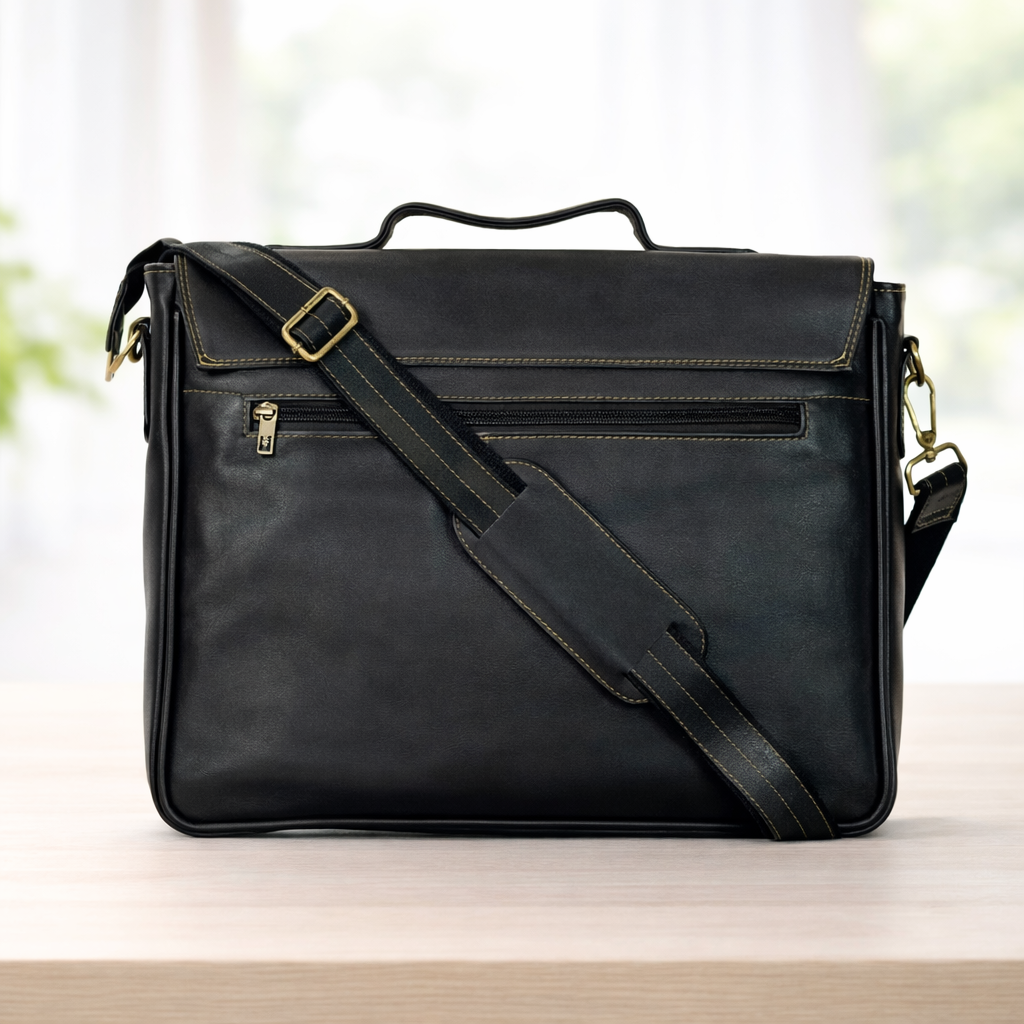Executive Leather Laptop Bag – Professional. Timeless. Reliable.