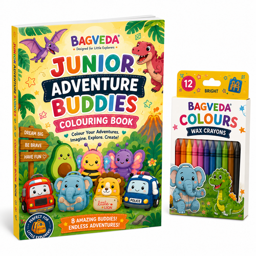 Color Your World  - Bagveda Adventure Book & Crayons