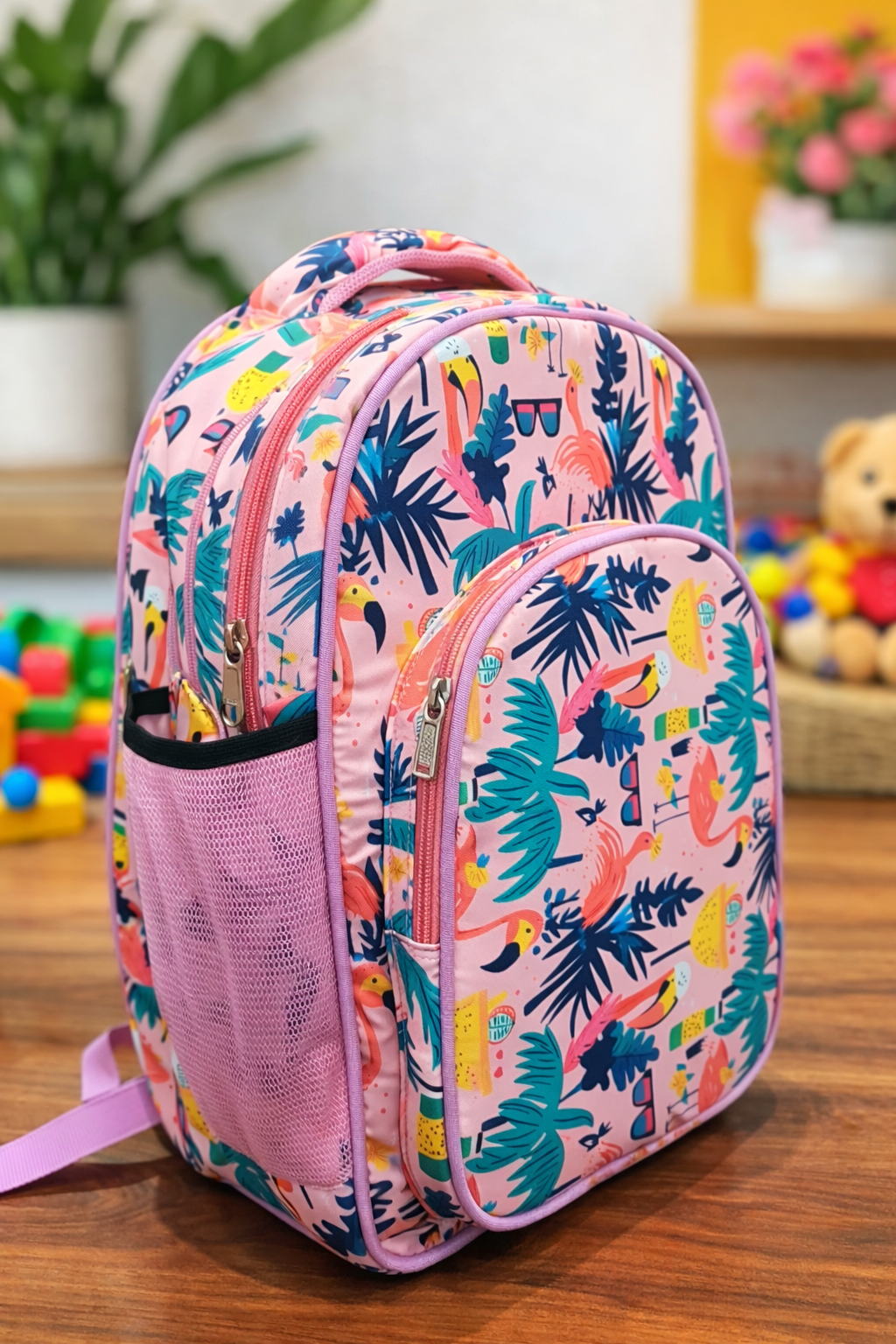 Tropical Flamingo Kids Backpack