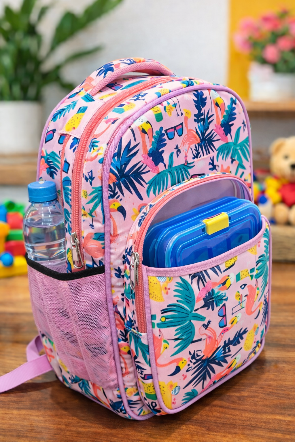Tropical Flamingo Kids Backpack