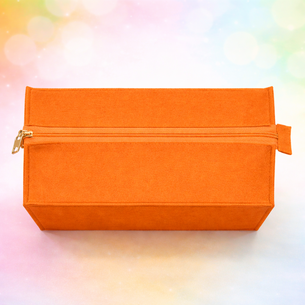 Charming Felt Gifting Bag with Pom-Pom Detailing - Orange & Red (Set of 2)