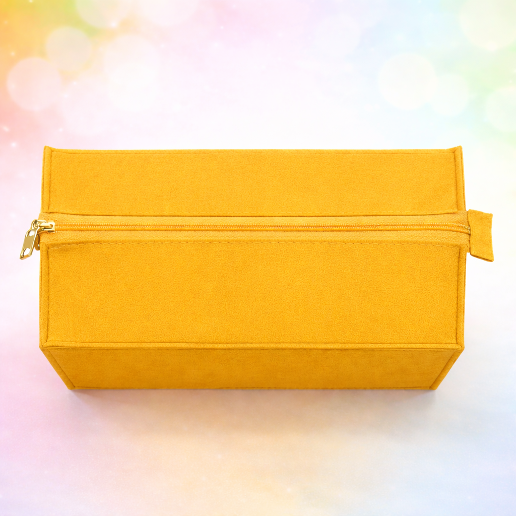 Charming Felt Gifting Bag with Pom-Pom Detailing - Yellow & Orange (Set of 2)