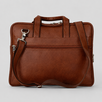 Classic Light Brown Laptop Bag