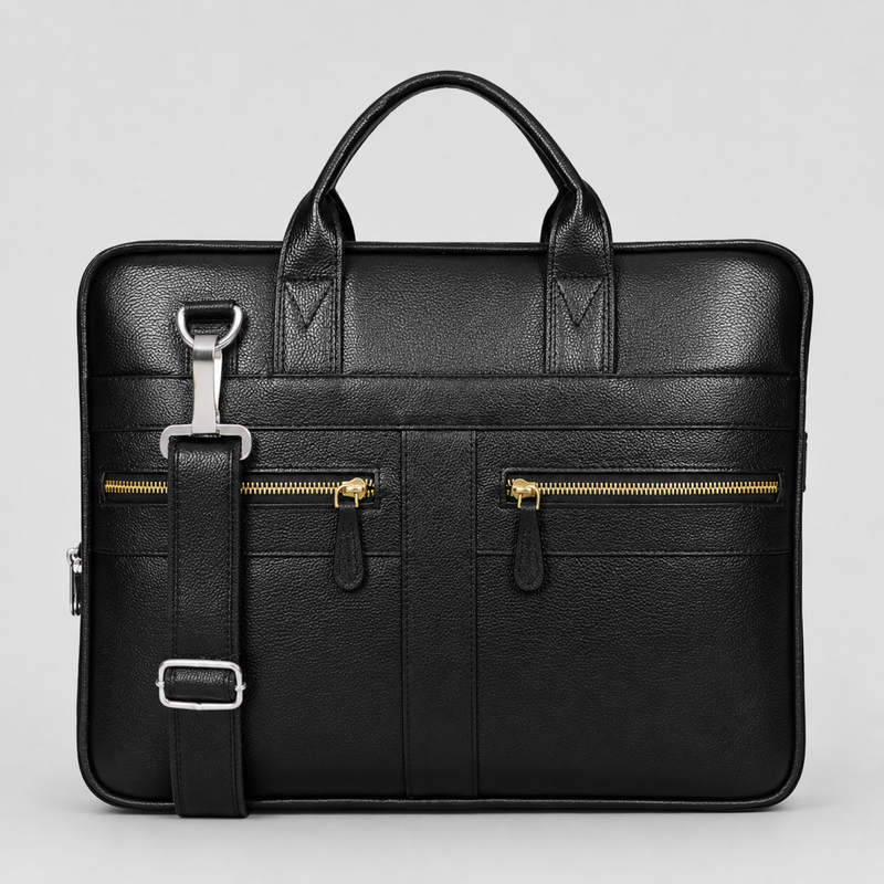 Premium Black  Laptop Briefcase – Smart, Structured & Professional