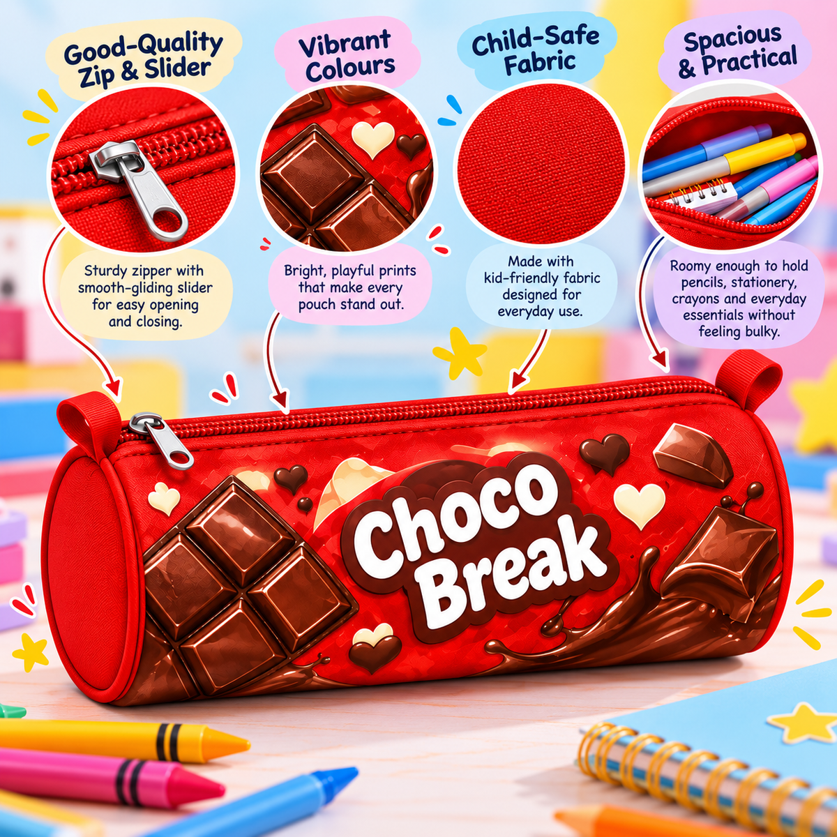 Choco Break Pencil Pouch