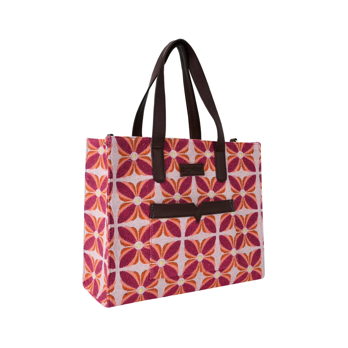Burgandy Premium Floral Patterned Hand Bag For Women